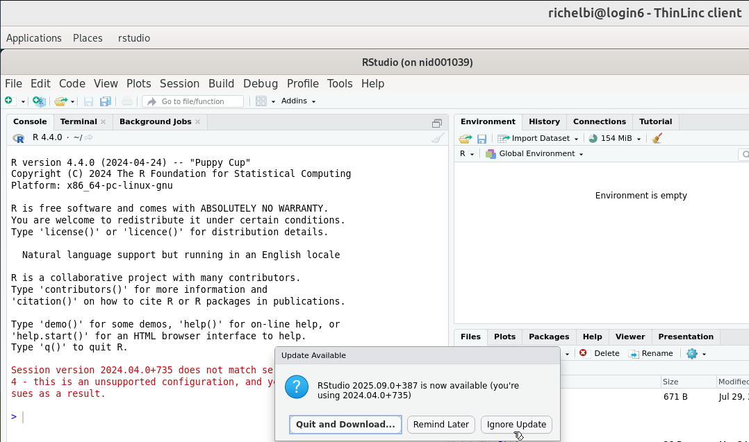 Click 'Ignore update'