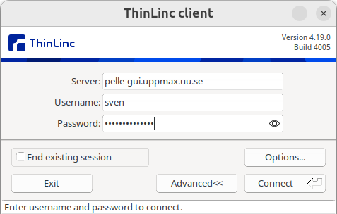 ThinLinc login